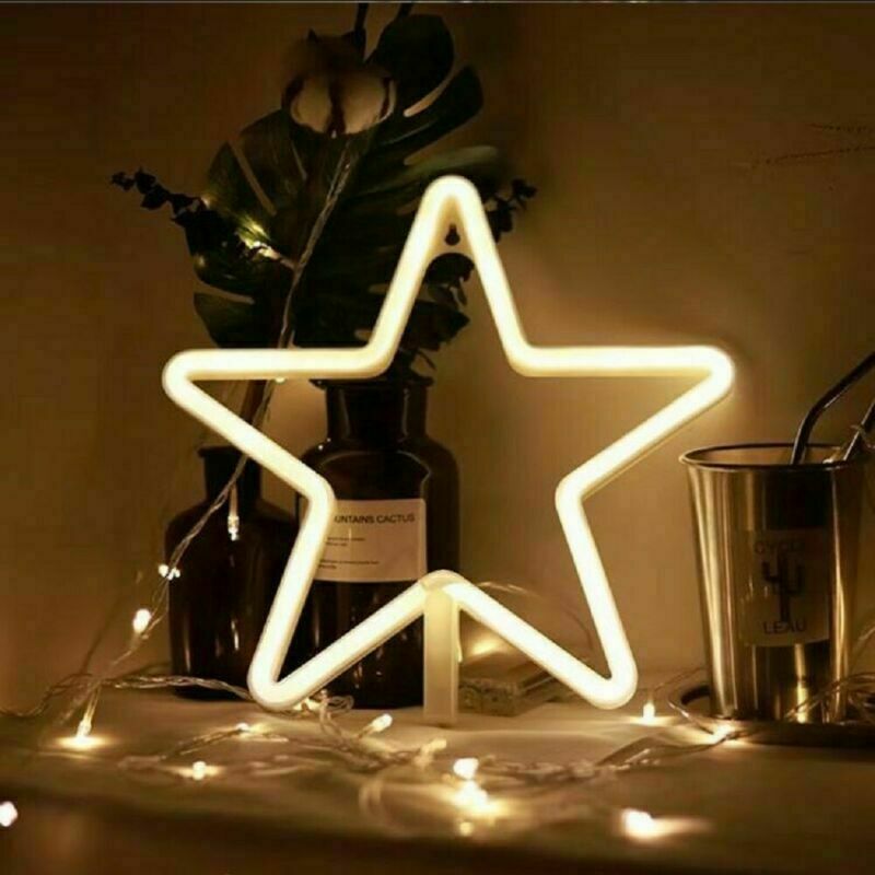 LED Neon Sign Art Decor Bar Light Wall Light Kids Room Home USB/Battery Powered