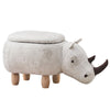 Upholstered Animal Shaped Ottoman Ride-on Footrest Stool Rest Seat TOY Kids New