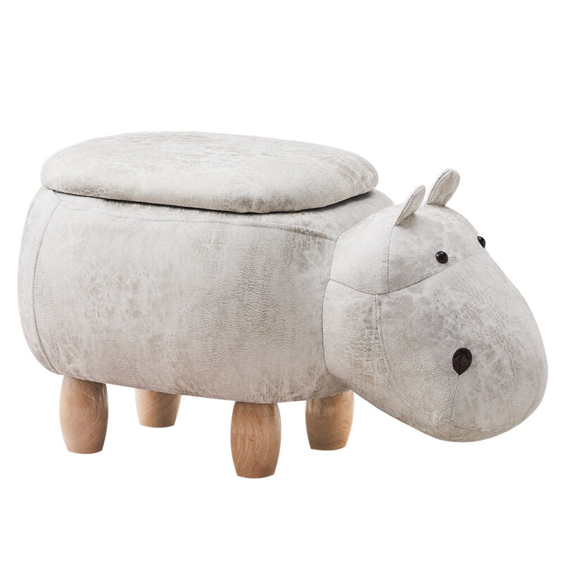 Upholstered Animal Shaped Ottoman Ride-on Footrest Stool Rest Seat TOY Kids New
