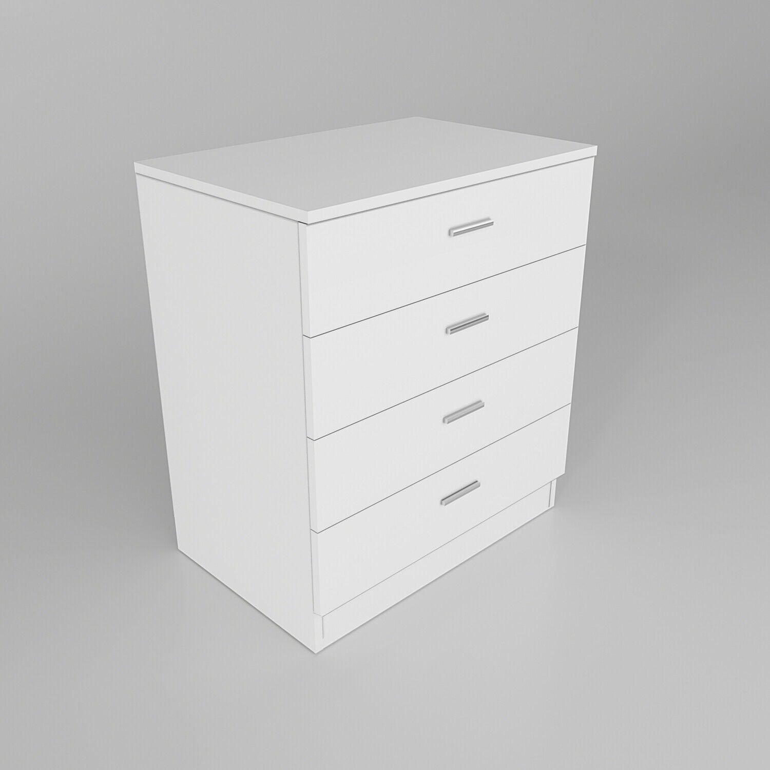 High Gloss Bedroom Furniture Set Wardrobe Chest of 4 Drawers Beside Table White