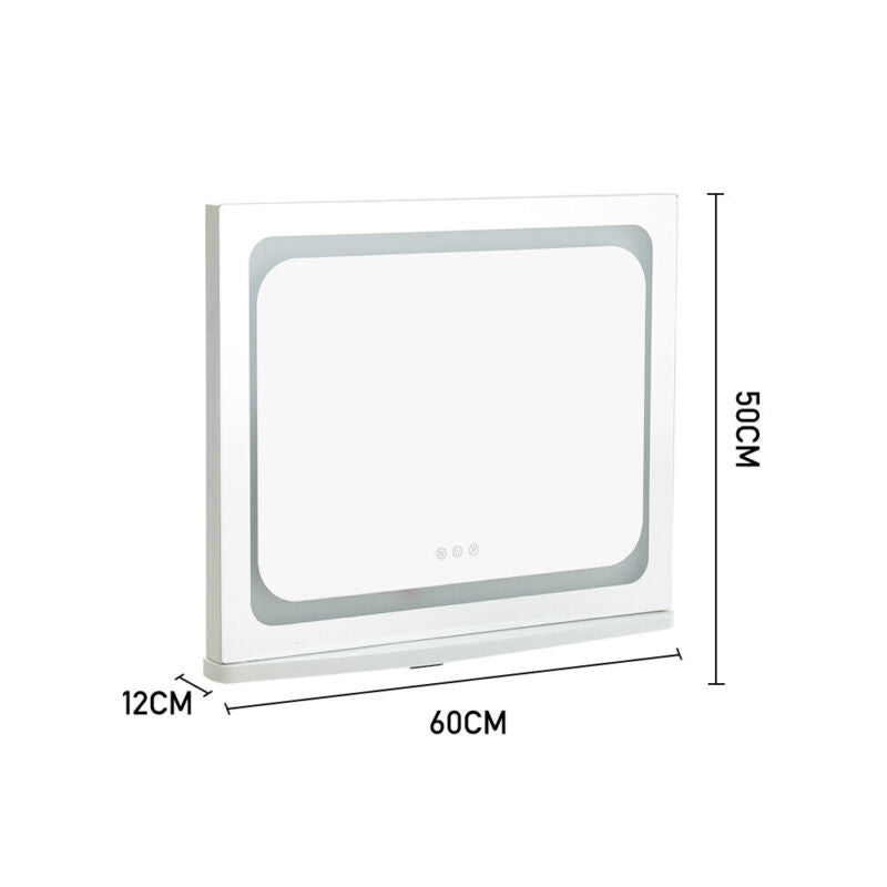 Hollywood Cosmetic Mirror LED Light MakeUp Vanity Shaving Bath Round/Rectangular