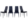 Round Tempered Glass Dinning Table Chair Set 4 Chairs Kitchen Living Room Garden
