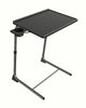 Freestanding Adjustable Portable Table buddy Dinner Laptop desk with cup holder