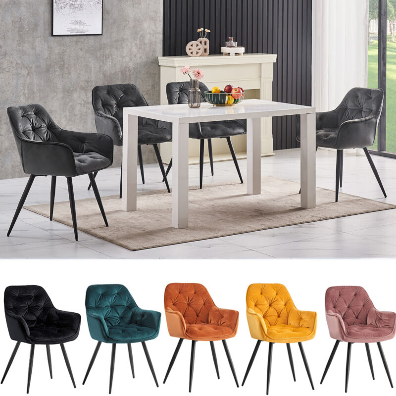 4PCS Industrial Dining Table & Chair Set Kitchen Furniture Table office chairs