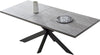 jiexi MDF Dining Table and PU Leather Chairs w/ Middle Butterfly Extension Leaf