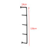 2Pcs 4 Tiers Industrial Floating Iron Pipe Shelf Retro DIY Wall Mounted Bracket