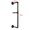 2Pcs 4 Tiers Industrial Floating Iron Pipe Shelf Retro DIY Wall Mounted Bracket