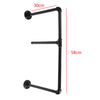 2Pcs 4 Tiers Industrial Floating Iron Pipe Shelf Retro DIY Wall Mounted Bracket