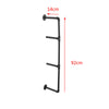 2Pcs 4 Tiers Industrial Floating Iron Pipe Shelf Retro DIY Wall Mounted Bracket