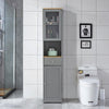 Bathroom Cabinet w/ Doors&Shelves Cupboard Storage Unit 5 Styles Furniture Grey