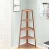 3-5 Tier Wood Corner Shelf Standing Shelving Plants Stand Storage Rack Home Deco