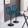 2x Breakfast Bar Stools Velvet Swivel Gas Lift Chairs Kitchen Pub Cafe Barstools