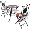 3 Piece Bistro Set Ceramic Tile Home Garden Table And Chairs Patio Furniture