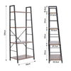 Retro Bookshelf Industrial Display Shelving Unit Standing Bookcase Storage Shelf