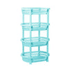 Strong 4 Tier Vegetable Rack Fruit Storage Kitchen Utility Stacking Basket