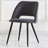2/4 X Dining Chairs Velvet Set Padded Seat Metal Leg Kitchen Chair Home Office