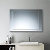 Frameless Unframed Bathroom Bedroom Plain Mirror Wall Hung Horizontal Vertical