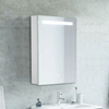 Bathroom Led Lighted Mirrored Cabinet with Shaver Socket Wall Hung Anti Mist