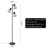 Standard Black Floor Lamp Metal Base Reading Bedroom LivingRoom Adjustable Light
