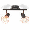 2/3/6 Way Industrial Retro Wall Lamp Ceiling Light Spotlight Heads LED Bulbs UK