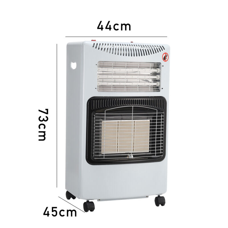 Movable Portable Indoor Heater 4.2 KW Home Butane Calor Gas Heating Regulator UK