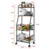 Multipurpose Mobile Shelf Kitchen Microwave Oven Shelves Rolling Bathroo Trolley
