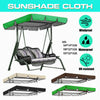 Outdoor Garden Replacement Canopy for Swing Seat 2/3 Seater Hammock Top Cover UK