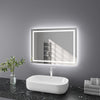 Clearance - Bathroom Mirror with LED Lights Anti Fog Sensor Horizontal Vertical
