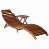 Foldable Sun Lounger Wooden Garden Deck Chair Sunbed Outdoor Patio Recliner New