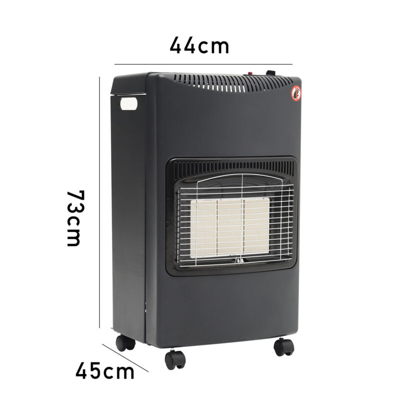 Movable Portable Indoor Heater 4.2 KW Home Butane Calor Gas Heating Regulator UK