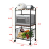 Multipurpose Mobile Shelf Kitchen Microwave Oven Shelves Rolling Bathroo Trolley