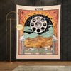 Tarot Tapestry The Moon Tarot Card Tapestry Medieval Europe Mysterious with for