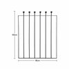 High and Wide Garden Gate Wrought Iron Metal Garden Side Gates Safety Door Yard
