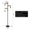 Standard Black Floor Lamp Metal Base Reading Bedroom LivingRoom Adjustable Light