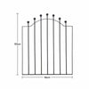 High and Wide Garden Gate Wrought Iron Metal Garden Side Gates Safety Door Yard