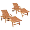 Foldable Sun Lounger Wooden Garden Deck Chair Sunbed Outdoor Patio Recliner New