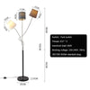 Standard Black Floor Lamp Metal Base Reading Bedroom LivingRoom Adjustable Light