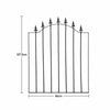 High and Wide Garden Gate Wrought Iron Metal Garden Side Gates Safety Door Yard