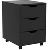 Under Desk Drawers Storage Unit Filing Cabinet with 3 Drawers Office Pedestal