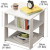 Bedside Chest Wooden Side Table Nightstand 2 Tiers Cabinet Bedroom Furniture Set