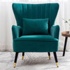 Upholstered Oyster High Back Armchair Sofa Wingback Chair Lounge Fireside Seat