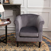 Upholstered Oyster High Back Armchair Sofa Wingback Chair Lounge Fireside Seat