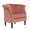 Upholstered Oyster High Back Armchair Sofa Wingback Chair Lounge Fireside Seat