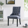 Velvet or Fabric Studded Dining Chair Accent Wing Button Back Occasional Chair