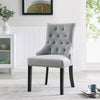 Velvet or Fabric Studded Dining Chair Accent Wing Button Back Occasional Chair