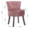 Upholstered Velvet Dressing Table Stool Chair Makeup Padded Bedroom Furniture UK