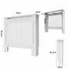 Extra Tall White Radiator Cover Grill Shelf Standing Room Bedroom Lounge Porch