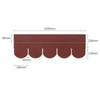 Scalloped Edge Felt Roofing Shingles Shed Asphalt Roof Shingles Garage Log Cabin