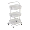 3 Tier Slim Kitchen Storage Trolley Cart Rack Tray Shelf Rolling Wheel W/ Handle