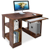 Computer Desk Laptop Wooden Drawer Home Office Work Study Writing Table White